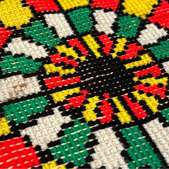 Vintage Colorful Geometric Pattern Rug - Picture 5 of 7